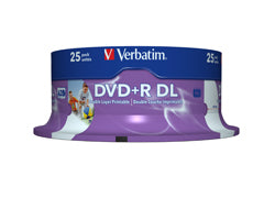 Verbatim 43667 blank DVD 8.5 GB DVD+R DL 25 pc(s)