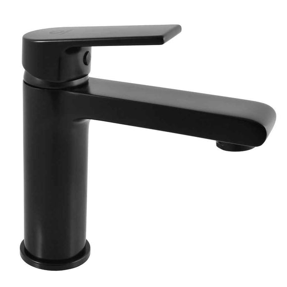 Mitigeur lavabo COLORADO en laiton noir sans siphon H. 16,2cm