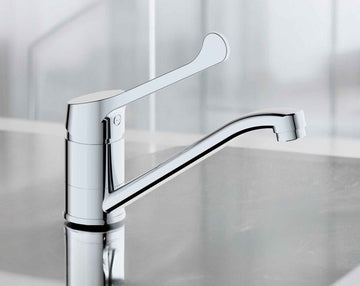 Miscelatore lavello cucina leva clinica completo
