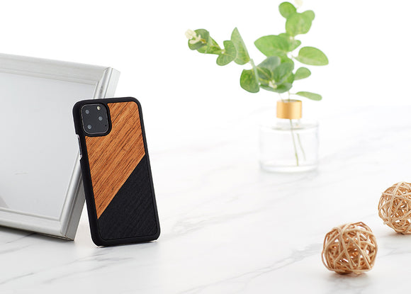 Coque de smartphone man&wood pour iphone 11 pro noir western