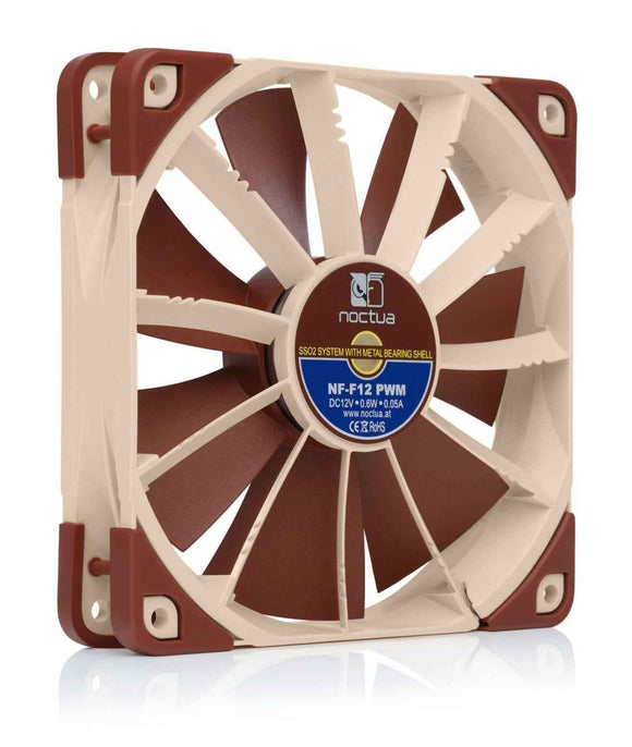 Noctua NOC-NF-F12-PWM Ventilateur pour boîtier d'ordinateur 12 cm Beige, Marron 1 pièce(s)
