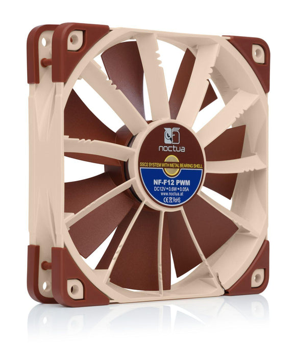 Noctua NOC-NF-F12-PWM Ventilateur pour boîtier d'ordinateur 12 cm Beige, Marron 1 pièce(s)