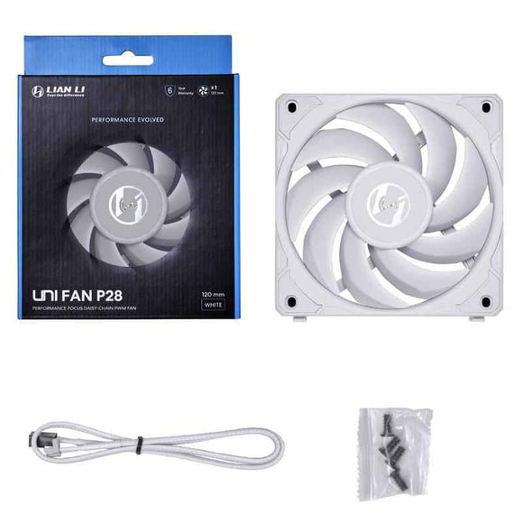Lian Li UF-P28120-1W computer cooling system Computer case Fan 12 cm White 1 pc(s)