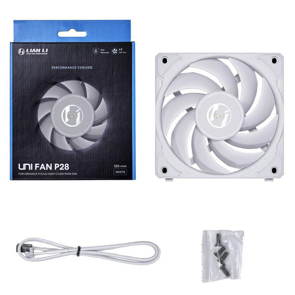 Lian Li UF-P28120-1W computer cooling system Computer case Fan 12 cm White 1 pc(s)