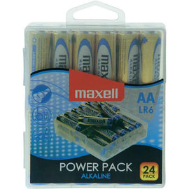 MAXELL Piles alcalines LR6 VALUE BOX, 24 pièces.
