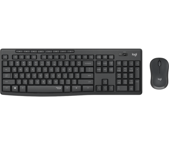 Klaviatūras un peles komplekts Logitech MK295 Silent Black US