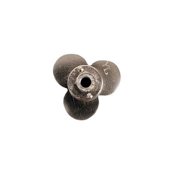 Bouton de meuble TREFLE, Finition zamak nickel mat