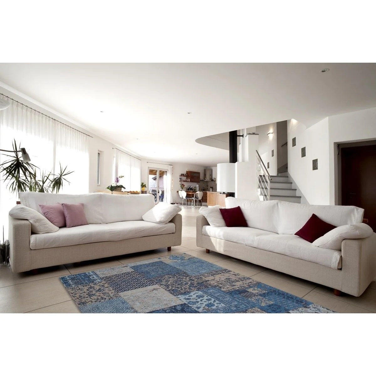 Tapis de salon coton vintage melody
