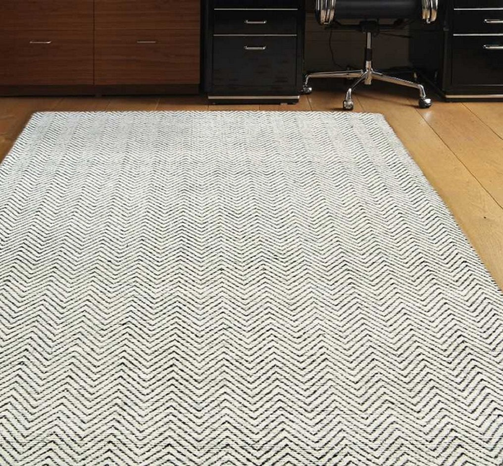 Tapis coton chenille et jute arrow