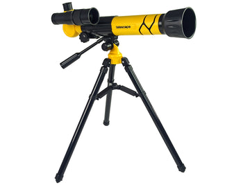 Scientific Educational Telescope With Yellow A  Phone Holder