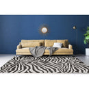 Tapis de salon en viscose design fait main zebra-10