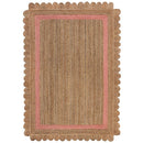 Tapis de salon en jute FLOWER JUTE - Novatrend 