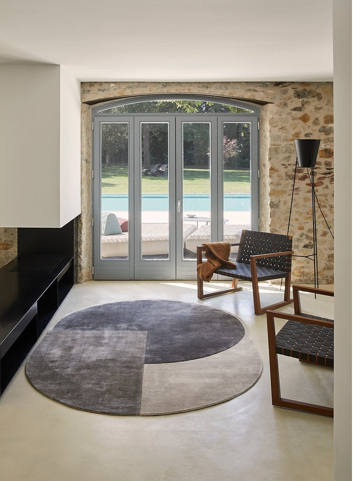 Tapis de salon design oval