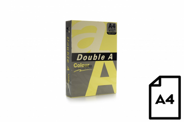 Colour paper Double A, 80g, A4, 500 sheets, Butter - 0