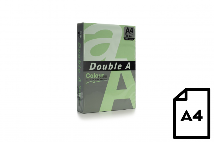 Papier couleur Double A, 80 g, A4, 500 feuilles, Émeraude