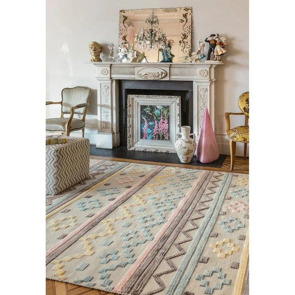 Tapis de salon en laine style berbère teo