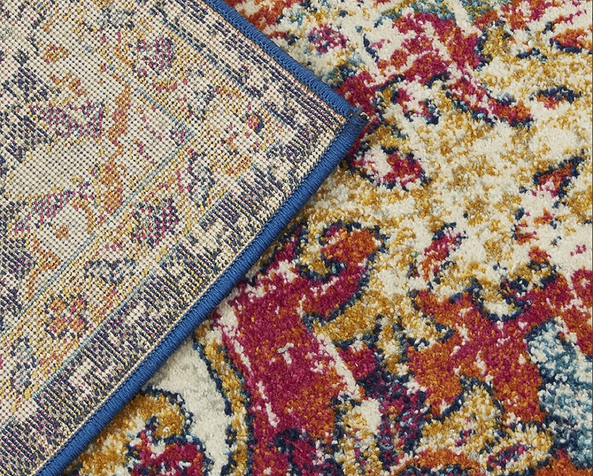 Tapis de salon design avon médaillon nv12