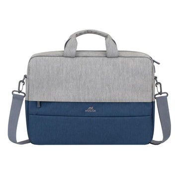 Rivacase 7532 39.6 cm (15.6") Briefcase Blue, Grey