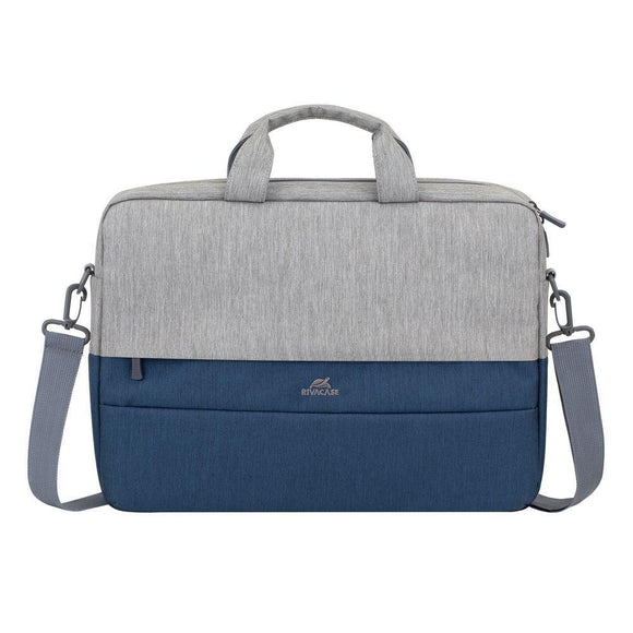 Rivacase 7532 39.6 cm (15.6") Briefcase Blue, Grey