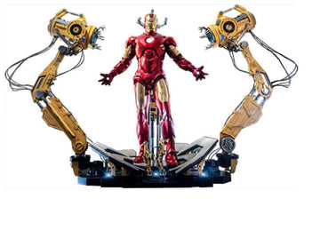Figurine Hot Toys QS021 - Marvel Comics - Iron Man 2 - Iron Man Mark IV With Suit Up Gantry Version