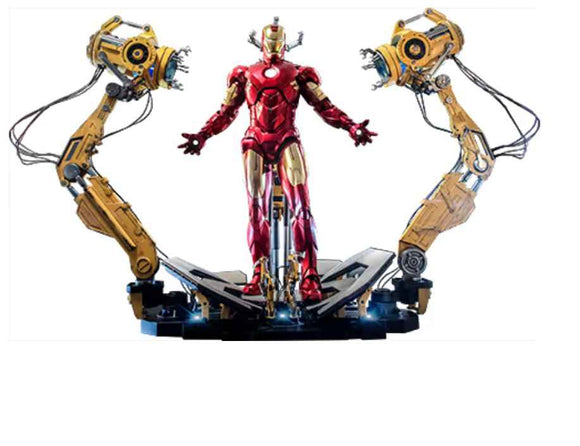 Figurine Hot Toys QS021 - Marvel Comics - Iron Man 2 - Iron Man Mark IV With Suit Up Gantry Version