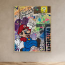 Super Mario impression sur toile de l'œuvre originale de Vincent STREIFF