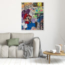 Super Mario impression sur toile de l'œuvre originale de Vincent STREIFF
