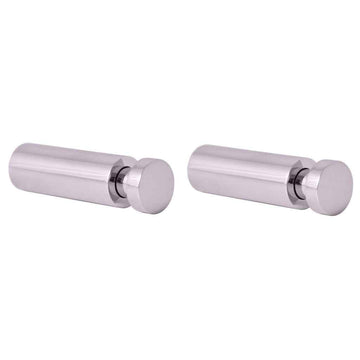 Lot de 2 patères simples COLORADO en laiton chromé 5cm x 1,6cm