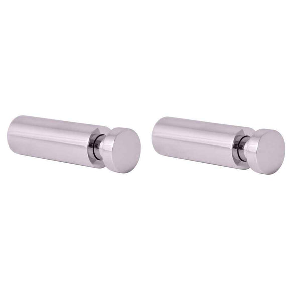 Lot de 2 patères simples COLORADO en laiton chromé 5cm x 1,6cm