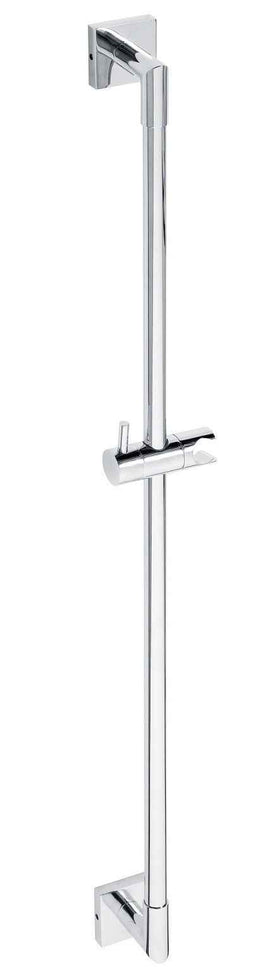 Rail de douche BETA en chrome avec porte pommeau 90cmx 9cm x 11cm