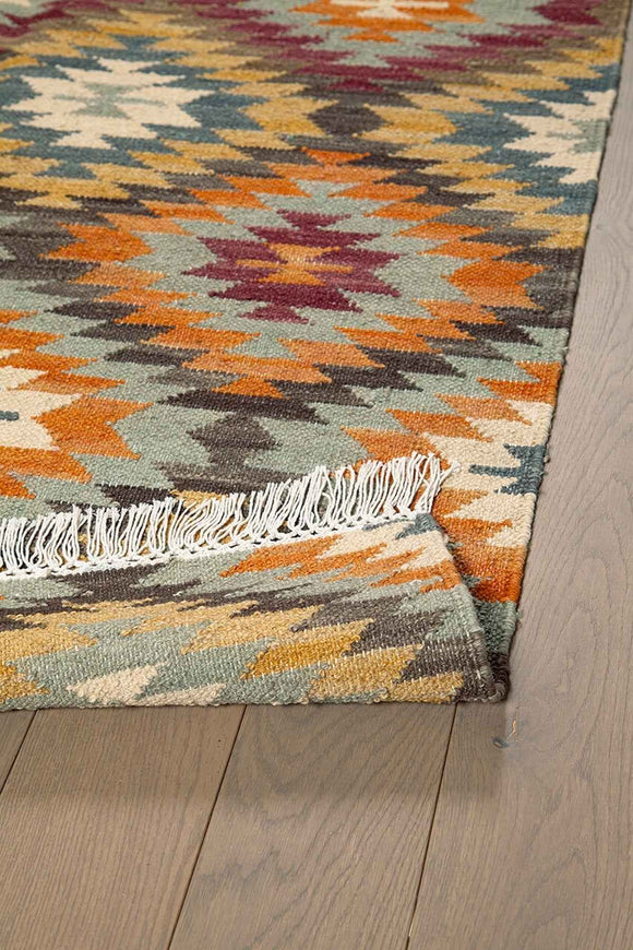 Tapis kilim orient tissé main en laine SOLAS
