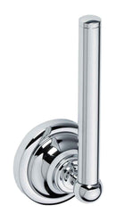 Dérouleur recharge papier toilette RETRO en laiton chromé 6,5x17x6,5 cm