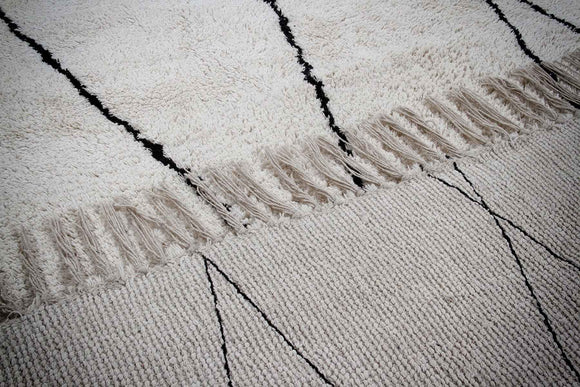 Tapis de style berbère tufté en coton REGA