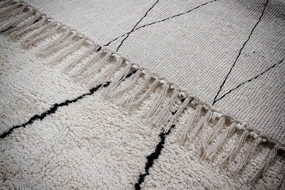Tapis de style berbère tufté en coton REGA