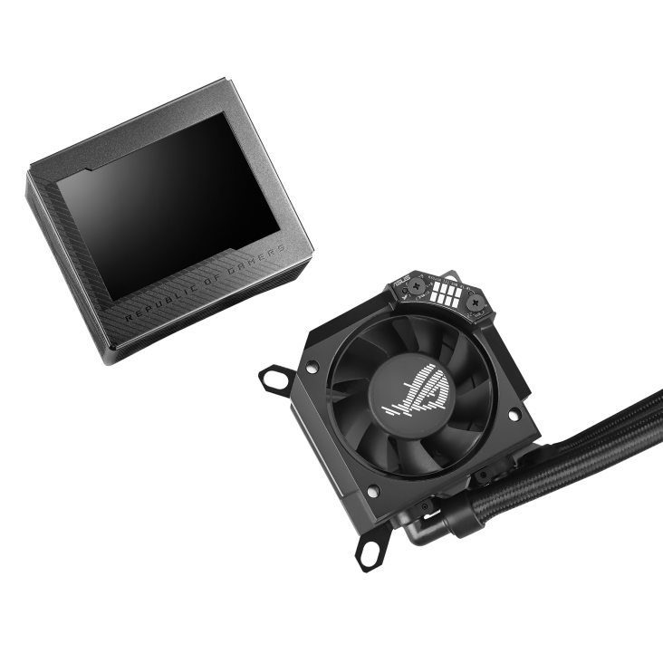 Refroidisseur liquide pour processeur asus rog ryujin iii 360 aio avec écran lcd 35" 3 processeurs noctua ippc 2000 pwm 120 mm compatibilité am5