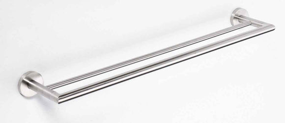 Porte-serviettes Double NEO en acier inoxydable 65x11x5,5 cm