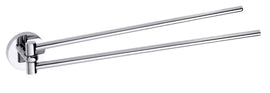 Porte-serviettes double rotatif OMEGA laiton chromé 42x5,5x4 cm