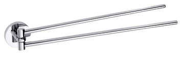 Porte-serviettes double rotatif OMEGA laiton chromé 42x5,5x4 cm