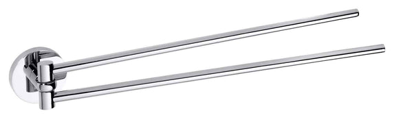 Porte-serviettes double rotatif OMEGA laiton chromé 42x5,5x4 cm