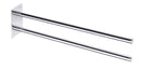 Porte-serviettes double fixe en laiton chromé OMEGA 5x9x36,5 cm