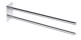 Porte-serviettes double fixe en laiton chromé OMEGA 5x9x36,5 cm