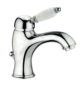 Miscelatore lavabo vintage con maniglia ceramica