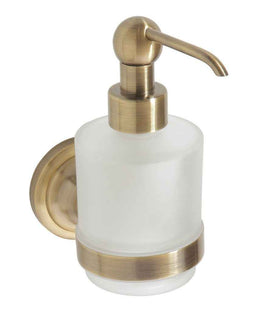 Distributeur de savon en verre RETRO bronze 7,5x15x13,5 cm / 200 ml