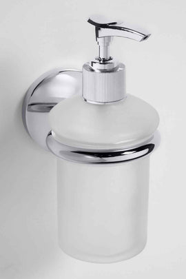 Distributeur de savon liquide mural ALFA en verre / 200 ml