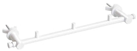 Patère blanche à 3 crochets pour radiateur RAWELL 35,5x4x9 cm