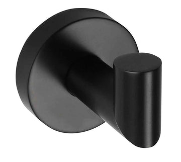 Patère simple murale DARK en laiton noir 5,5 x 5,5 x 6,5cm