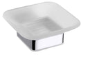 Porte savon mural VIA en chrome 10,3 x4,2 x11,7 cm