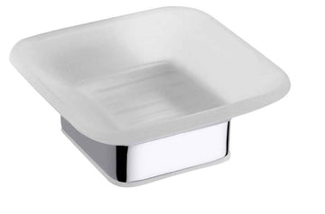 Porte savon mural VIA en chrome 10,3 x4,2 x11,7 cm