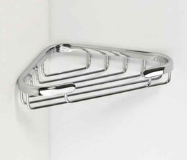 Porte-savon d'angle CYTRO en laiton chromé 17x10x3 cm