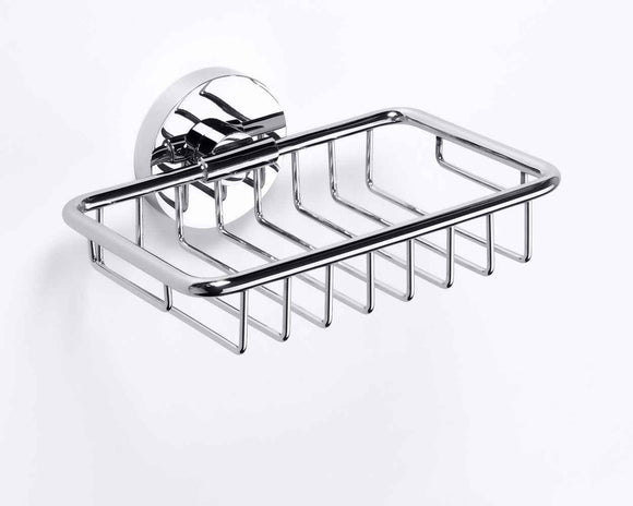 Porte-savon grille mural en laiton chromé OMEGA 14x5,5x12,5cm